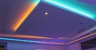Натяжной потолок с подсветкой Новороссийск, цена от 2082 руб.